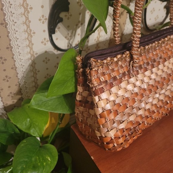 Vintage wicker clutch - Picture 2 of 4